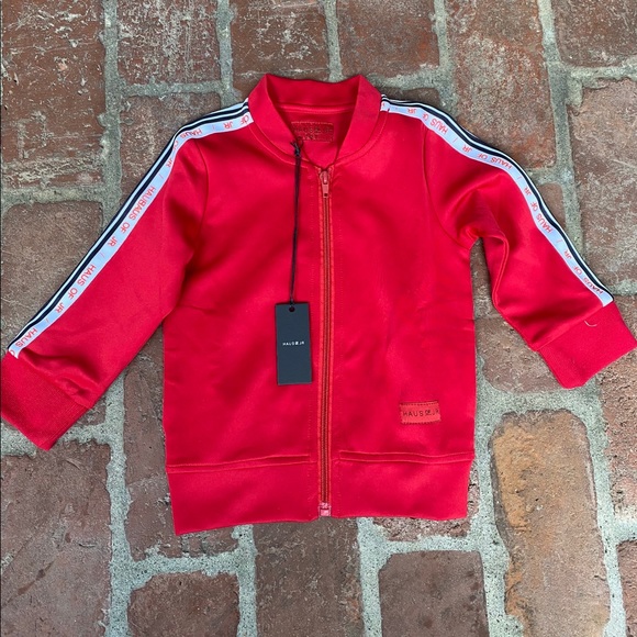 Haus of Jr Laurent Red Track Jacket Sz 1-2T NWT - Picture 4 of 14